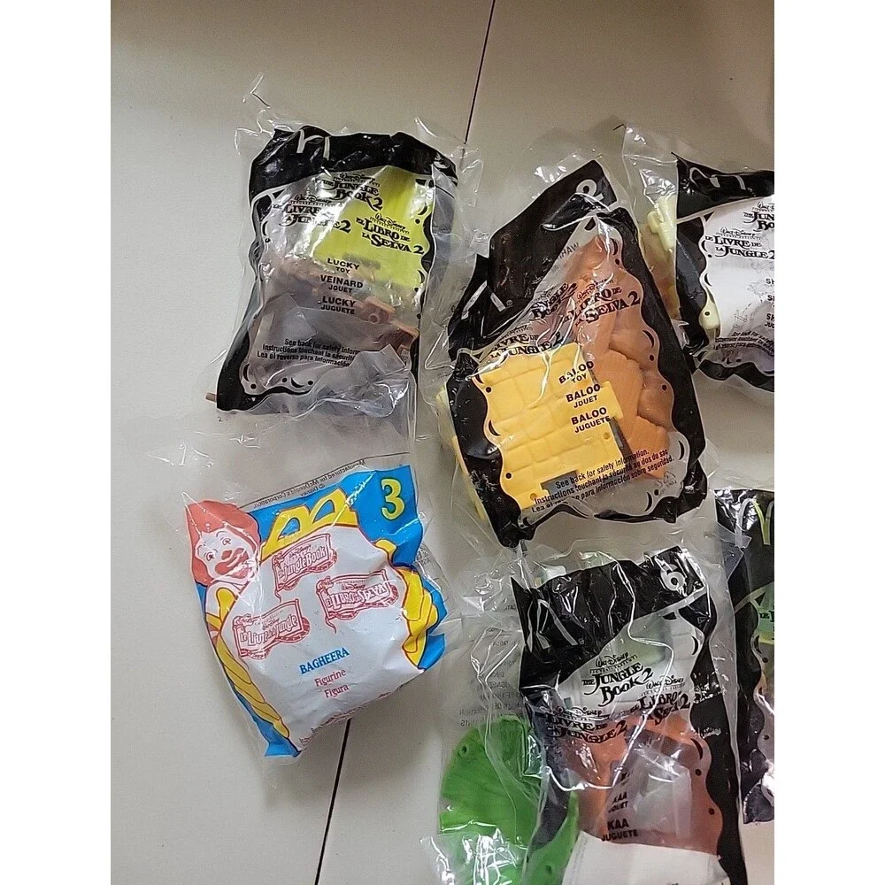 Disney‎ Jungle Book MCDONALD'S Happy Meal toys Mixed years some Vtg sealed